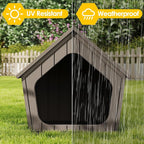 KAMABOKO Outdoor Cat House – Durable Pet Shelter with Ventilation for Indoor & Outdoor, Removable Roof, Easy to Clean, Comfortable Cozy Hideout for Cats(Gray)