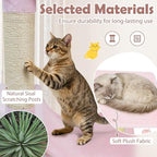 Tangkula 58 Inch Pink Cat Tree, Multi-Level Cat Tower with Sisal Scratching Posts, Padded Top Perch, Condo & Hammock, 3 Hanging Balls, Jumping Platforms for Indoor Cats (Pink)