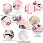Dog Raincoat,Waterproof Rain Poncho with Hoodie, High Reflective Adjustable Pet Rain Jacket with Leash Hole for Small Medium and Large Dogs (Pink, X-Large)