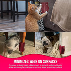 The Original ScratchnAll Animal Scratch Pad, Flexible Acupressure Nubs & Interlocking Design, Very Durable & All-Weather, Great for Domestic, Barnyard and Zoo Animals - USA Made, Wine
