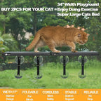 17" Small Cat Window Perch (1pc) for Narrow Space,Foldable,Cordless,Hold Up 60lbs,All Preassembled,4pc Extra Suction Cup,Sturdy Underneath Support,Textilene Seat Bed,Easy Clean,Quick Dry-Black