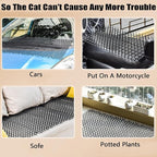 GKYZBB 10 Pack Extra Large Cat Scat Mat for Cats,16.5 x 13 in,Cat Indoor/Outdoor Deterrent Pad,Dog and Cat Spike Mat Anti,dig for Garden,Cat Anti-Scratch Mat with