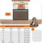 NWK Magic Dog Gate for Stairs Pet Gate for The House Providing a Safe Enclosure for Pets to Play and Rest, 6 Hooks Design (30'' X 30'')