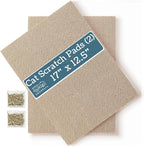 Cat Scratch Pads Refill Pack, 17”x12.5” Double-Sided Cardboard Scratching Boards for the 5609Pets Cat Scratcher Box (2 Pack)