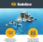 SOLSTICE Inflatable Pup Plank, Dog Water Ramp for Boats & Docks, Lounge, 250 lb Capacity - Floating Platform for Pets for Lake, River, Beach & Swimming Pool, Includes Pump, Patent-Protected Design