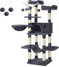 FEANDREA Cat Tree, XXL Cat Condo, 164 cm, Smoky Grey PCT087G01