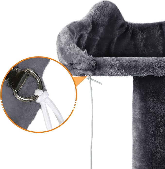 Topeakmart 61in Cat Tree for Indoor Cats, Cat Tower with Scratching Posts Spacious Perch & Platform for Kittens, Dark Gray