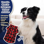 Paiaite Plaid Dog Shirt: Classic Checkered Style in Pure Cotton for Large, Medium, and Small Breeds, Comfort, Breathability, and Elegance. Perfect for Everyday Wear, and Photoshoots Red 4XL