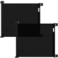 (2 Pack) Retractable Baby Gate for Doorways and Stairs, Mesh Safety Gate for Pet, Indoor & Outdoor Use, One-Hand Operation, Easy Installation, 33.6" Tall, Expands to 55" Wide（Black,33.6"x55"