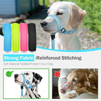 Weesiber No-Pull Dog Head Collar, Adjustable Dog Muzzle Leash Padded Head Halter Training Nose Leash, Easy Control for Walking (Blue,L)