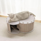 Walbest Cat Houses for Indoor Cats,Cat Cave Beds Pet Hideaway, Condos Cat Sleeping Space,Collapsible Covered Burrowing Cozy Kitten Nest,Sturdy Structure Cat Play Tower Camel