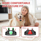 Dog Training Shock Collar 4300FT Dog Bark Collar with Remote IP67 Waterproof 4 Training Modes Beep Vibration Shock Light Mode Magnetic Charger Electric Dogs Collar 8-25 inches Double Shock Rose Bloom