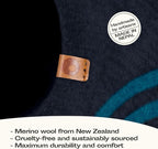 MEOWFIA Cat Cave – Premium Felt Cat Bed for Indoor Cats, Handmade Merino Wool (Black Aqua, Medium)