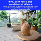 Round cat Scratcher Refill, 10 inch Diameter, 7/8 inch Thickness Scratcher Replacement Pads, Scratching Board Circle, Scratch pad, scratchers for Indoor Cats (5 pcs)