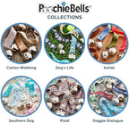 PoochieBells Handcrafted Dog Doorbell for Potty Training – Easy & Quick, Doggie-Safe USA-Made Dog Door Bell with Perfect Sound, Dog Trainer-Recommended for Over 20 Years, Starry Night Plaid