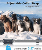 Bousnic Dog Shock Collar with Remote - [New Edition] 4000FT Dog Training Collar for Large Medium Small Dogs (8-120lbs) Waterproof Rechargeable E Collar with Beep, Vibration, Safe Shock (Grey)