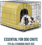 Orthopedic Dog House 2.0 - Outdoor Waterproof Dog Shelter w/Porch - Scratch Proof Indoor Pet House w/Egg-Crate Foam - Ideal for Extra Large Breeds & Fits 42-Inch Crate - 41"x27", Moonstone