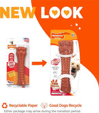 Nylabone Textured Knuckle Bone Power Chew Toy for Dogs, Durable & Tough Dog Toys for Aggressive Chewers, Bacon Flavor, X-Large - 50+ lbs, 1 Count