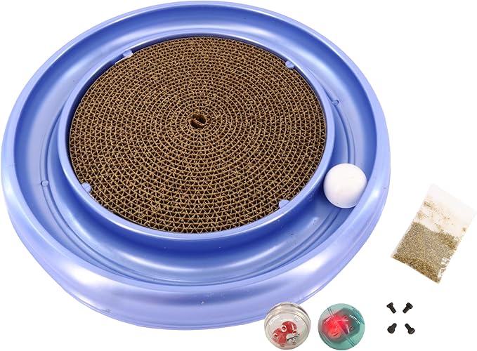 Coastal Pet - Turbo Pet Cat Bundle - Assorted Ball Pack & Scratcher Cat Toy
