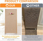 Sisal Cat Scratchers for Indoor Cats, 26.8'' L-Shape Cat Scratching Board, Solid Wooden Cats Scratch Pad with Mouse Toy, Large Cats Scratching Posts to Protect Furniture(Ramp Scratcher)