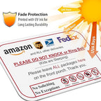 Leave Package Sign - Do Not Knock or Ring Bell (Kids are Sleeping)