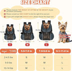 WOYYHO Pet Dog Carrier Backpack Small Dog Front Backpack Ventilated Mesh Dog Travel Back Pack with Safety Belt for Travel Hiking Cycling Outdoor Adventures (Size L: 10-14 lbs, Dark Gray)