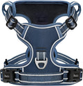 HEELE Dog Harness for Medium Dogs No Pull Dog Vest Harness with Soft Padded Handle Reflective for Outdoor Training, Royal Blue, M
