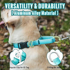 Martingale Collar for Dogs Large Medium Small Heavy Duty Buckle Dog Collar with Tag Ring Reflective Nylon Gradient Dog Collar No Pull Training Collar