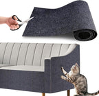 huraty Cat Scratching Mat, Cat Scratchers Pad Indoor Outdoor Cat and Kitten, Trimmable Furniture Protector Scratching Cover for Cat Tree Steps Couch Corner Wall, Grey 1 Pcs 78.7"x15.8"