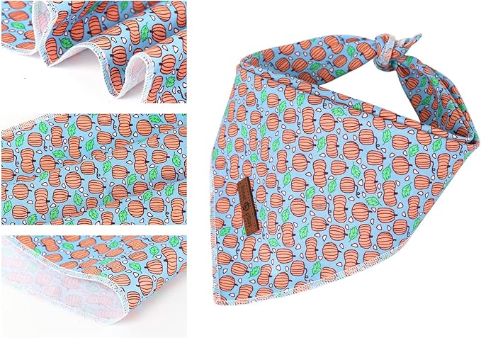 lionet paws Hallonween Dog Bandana for Small Medium Large Dogs,Washable Dog Triangle Bibs Scarf Dog Cat Kerchief for Girl Boy Gift