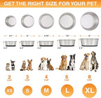 Neater Pet Brands Stainless Steel Dog Bowls with Non-Slip Rubber Bottom – Set of 2, 8 Cup (64 oz), Black - Heavy Duty Metal Dog Bowl, Dishwasher Safe, Food or Water Bowl, Ideal for Large Dogs
