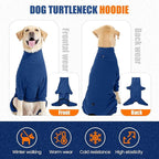 Dog Winter Coat,Full Body Pajamas Onesie Warm Dog Cold Weather Jacket,4-Legged Onesie Jumpsuit,High Collar Snowsuit Sweater for Walking, Hiking, Travel, Home Wear