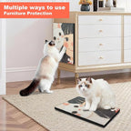 Art Cat Scratching Pad,Wall Scratcher for Indoor Cats - 16.54x11.81x1.18 Inches, Double-Sided Use, Cat Cardboard Scratcher Fits All Breeds & Sizes, Easy to Install,Cat Gifts