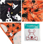 CuteBone Halloween Dog Shirts 2-Pack Soft Pet Clothes Breathable Summer Vest for Small Puppy and Stretchy Cat Apparel 2BX22XL