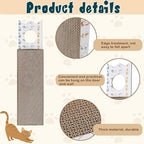 4 Pcs 15 Inch Door Hanging Cat Scratcher Cardboard Cat Scratching Board Reversible Door Hanger Scratcher Kitty Scratching Post Pad Mat for Indoor Doorknob Wall Floor