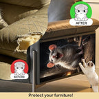 Nuxovilar Cat Wall Scratcher 15.3x23.6 Inches Polyester Synthetic Fiber, Large Rat & Small Mouse Print, wall scratchers for Indoor Cats, cat Scratch pad, Home Decor, Basement, Garage (2pcs)