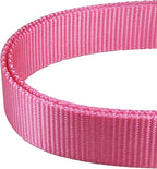 Mikivery Martingale Dog Collar Nylon Adjustable and Safety Training Colourful Comfortable Metal Buckle Pet Collars for Small Medium and Large Dogs(BabyPink,M)