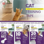 CLAWGUARD Cat Training Tape Sheets – 10 XL (17x11.5 in) Double-Sided Anti Scratch Shields – Cat Scratch Furniture Protector for Sofa, Couch & Surfaces