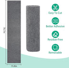 Trimmable Cat Scratcher Mat 2PCS, 78.7"x15.8" Self-Adhesive Scratching Carpet Pad Replacement for Cat Tree Shelves, Steps and Posts, DIY Scratch Couch Furniture Protector