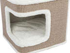 TRIXIE Ava Cat Tree with Condo, Cozy Top Platform with Removable Cushion, Dangling Cat Toy