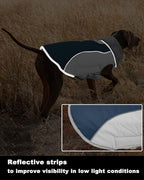 Doglay Dog Coat Waterproof Warm Dog Winter Jacket,Christmas Reflective Fleece Puppy Winter Coat with Harness Hole, Adjustable Snow Jacket for Small Medium Large Dogs