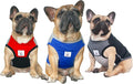 iChoue 3pcs French Bulldog Summer Cooling Shirt for Dogs UV Sun Protection Vest Sleeveless Breathable Tank Top English Pug Black Blue Red Grey - Large