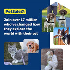 PetSafe Easy Walk Harness for Dogs - Pull-Free Walks - Patented Martingale Loop Design - Front Chest Leash Attachment - Comfort Straps - Breathable Harness Design - Medium/Large, Black/Silver