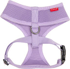 Puppia Soft Dog Harness No Choke Over-The-Head Triple Layered Breathable Mesh Adjustable Chest Belt and Quick-Release Buckle, Violet, Small