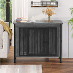 EasyCom Dog Crate Furniture for 1 or 2 Dogs, Heavy Duty Single/Double Dog Crates for Small/Medium/Large Dogs, Dog Kennel Furniture Indoor as TV Stand, Medium Size 31.5" L(20-35 Pounds), Dark Grey