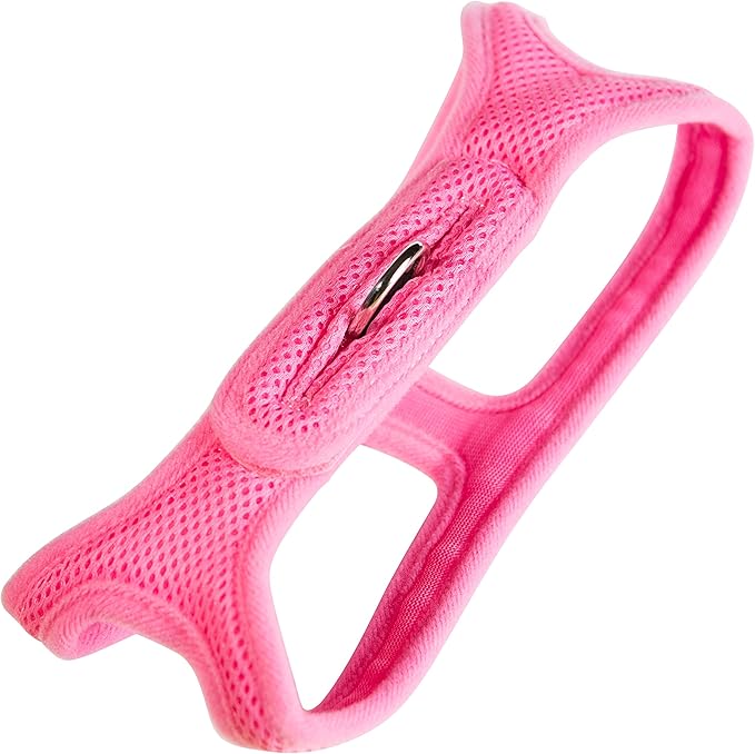 Velpro Mesh Pet Shoulder Harness Collar, 17"-18", Pink