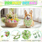 Reginary 120 Pcs Easter Dog Bandanas Bulk Dog Bows Set Bow Ties Cat Scarf Colorful Washable Triangle Pet Kerchief Cute Bib for Summer Small Medium Large Pets Grooming Accessories Costume