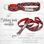 Lucky Love Dog Martingale Dog Collar & Leash - Adjustable, No-Slip, Durable, Comfortable, Soft Webbing, & Stylish Patterned Collar & Leash Set for Male and Female Dogs - Heywood Combo, Small