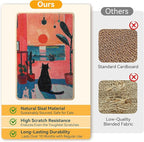 3-in-1 Sisal Cat Scratcher Mat 23.6x15.7 – Durable Scratch Rug Use for Floor & Wall with Adhesive Tape, Protects Couch, Carpet & Furniture, Anti-Slip, Pet-Safe for Indoor/Outdoor Cats, Pink Romance
