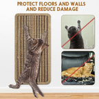 Weysat 4 Pcs Cat Scratcher Mat, Natural Sisal Scratch Mat with Sticky Tapes, 7.8 x 15.7 Inch Cat Scratch Pad Rug Scratching Pad for Protecting Sofa Furniture Chair